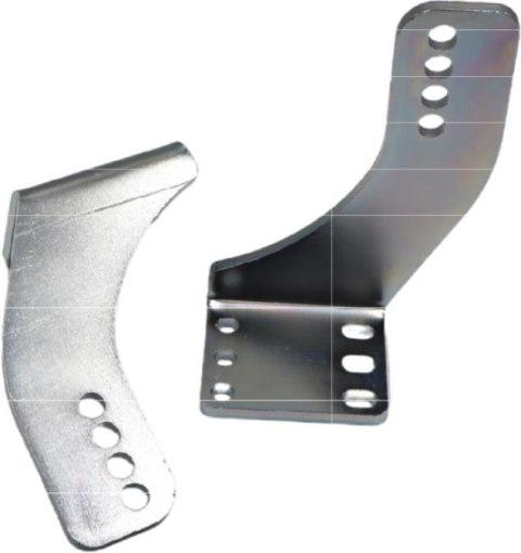 Uchwyty MOD.80/10/36 na słupek do napędów z otworami 10mm: Beninca, NICE, BFT Athos, DEA itd.