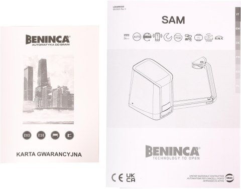 Zestaw Beninca KSAM24.PM do 5m bram dwuskrzydłowych