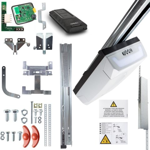 Zestaw FAAC D1000 FDS do bram garażowych z 3m szyną dwuczęściową kewlarową