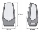 Lampa ostrzegawcza Motorline MP205 pomarańczowa LED 12-230V z uchwytem (001PLM10918012)